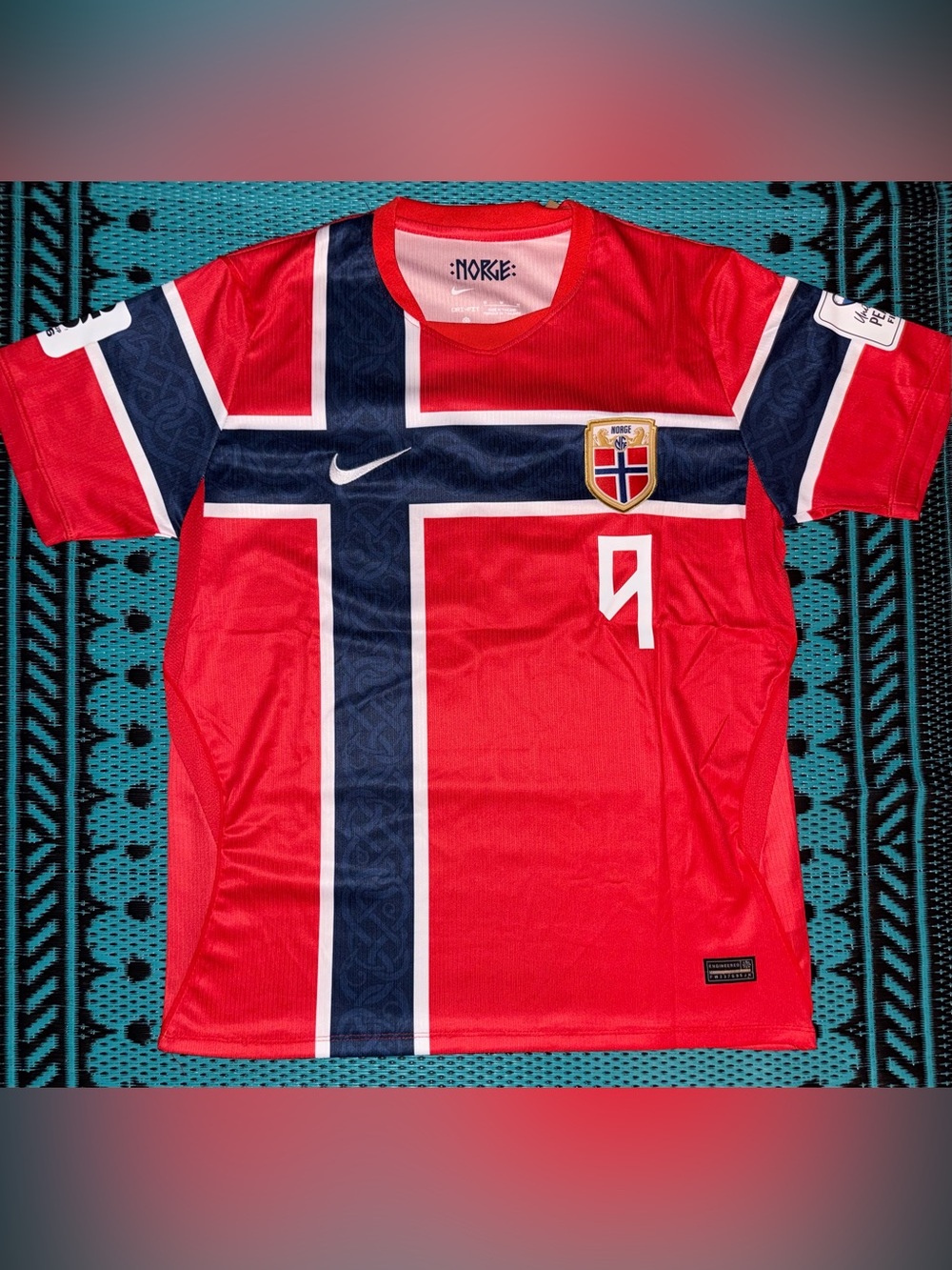 Erling Haaland 9 | Norway 2026 World Cup Home Jersey/Kit Fan Version (Medium)